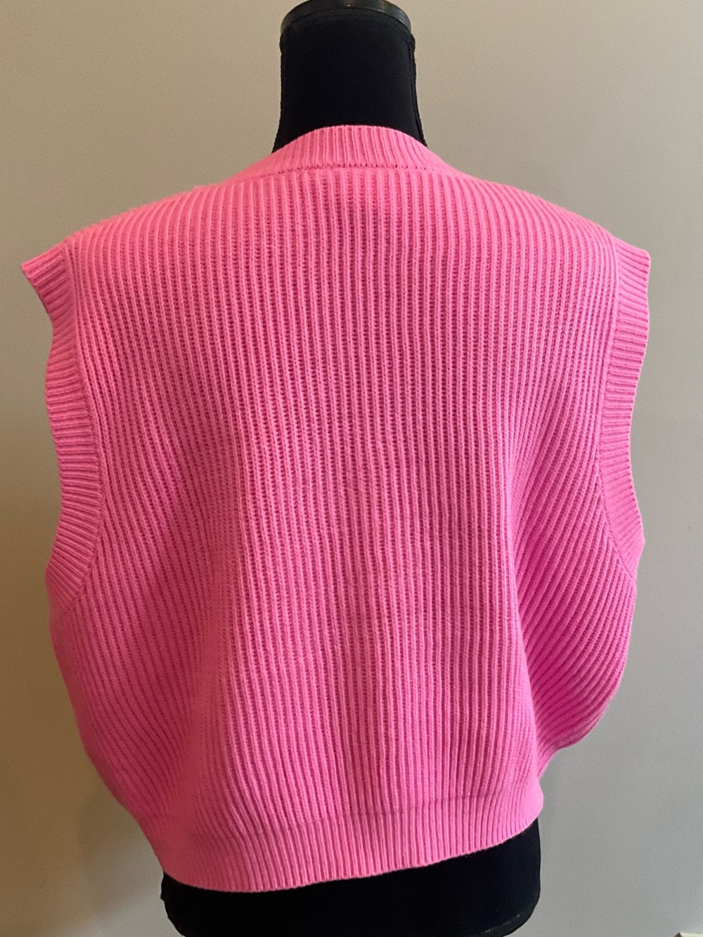 QUEEN OF SPARKLES Pink American Flag Sweater Vest - Picture 4 of 6
